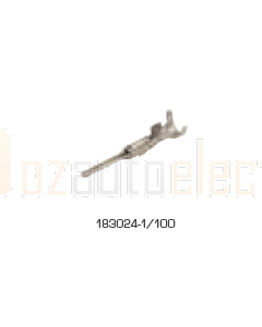 TE Connectivity 183024-1/100 SUPERSEAL 1.5 Series, Pin, Crimp, 16 AWG, Tin Plated Contacts 