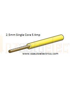 Yellow Single Core Cable 3mm - Cut to Length