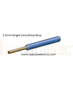 Blue Single Core Cable 3mm  - Cut to Length