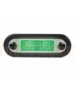 Hella Wide Rim LED Courtesy Lamp - Green (95951095)