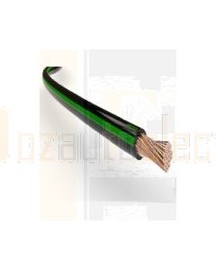 Ionnic TW050-GRN/BLK-500 Thin Wall Green Cable - Black Trace (0.5mm2)
