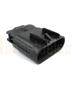 Delphi 15326633 4 Way Black GT 280 Sealed Male Connector Assembly, Max Current 25 amps