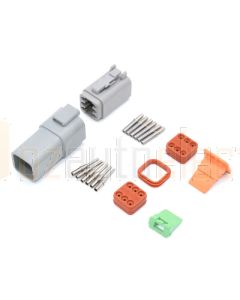 Deutsch DT6-3 6 Way Connector Kit with Nickel Contacts