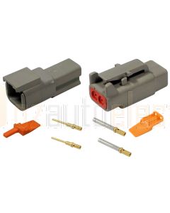 Deutsch DTM Series 2 Way Connector Kit with Gold Contacts