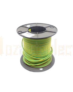 Ionnic TW050-YEL/D-GRN-500 Thin Wall Yellow Cable - Dark Green Trace (0.5mm2)
