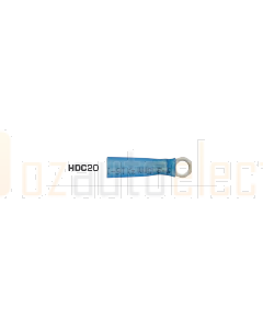 Quikcrimp HDC20 Blue Nylon 3mm Heatshrink Ring Terminal