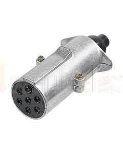 Hella 4908 7 Pole DIN ISO Metal Trailer Plug
