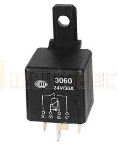 Hella Normally Open Relay with Diode - 4 Pin, 24V  DC (3060) 