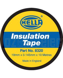 Hella PVC Electrical Insulation Tape - Black, 10m (8320)