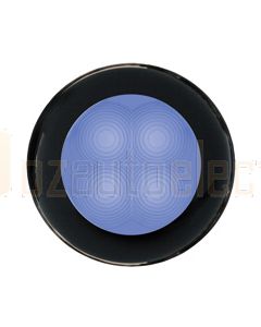 Hella Round LED Courtesy Lamp - Blue, 12V DC (98050221)