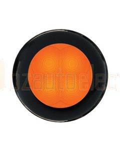 Hella Round LED Courtesy Lamp - Orange, 24V DC (98050861)