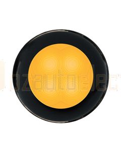 Hella Round LED Courtesy Lamp - Yellow, 24V DC (98050801)