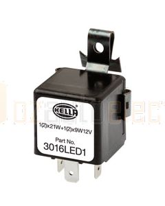 Hella Solid State Electronic Flasher Unit - 3 Pin, 12V DC (3016LED1)