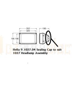 Hella 9.1027.04 Sealing Cap to suit 1027 Headlamp Assembly