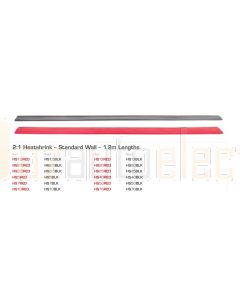 Ionnic HS2.5RED 2:1 Standard Wall Heatshrink  – 1.2m