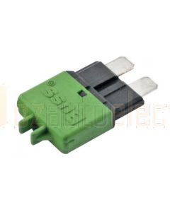 Ionnic CB227-30/10 227 Series Circuit Breaker ATC Blade - 30A, Pack of 10 (Green)