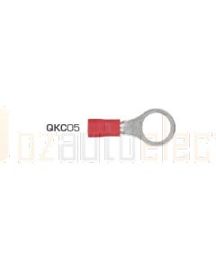 Quikcrimp 8.5mm Ring Pre-Insulated Terminal Red pack of 100