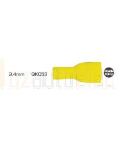 IONNIC QKC53 9.4mm Yellow Female Vinyl Insulated Qc Crimp Terminal - Pack of 100