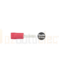 Quikcrimp QKC63 Red Flat Blade Male Terminal 2.3mm x10mm Pack of 100