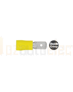 Quikcrimp QKC87 Male Terminal Yellow 6.3mm 100 Pack