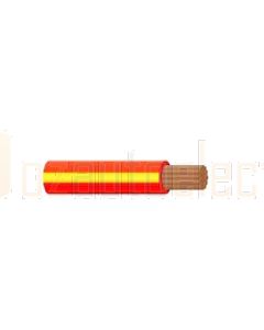 Ionnic TW050-YEL/RED-500 Thin Wall Yellow Cable - Red Trace (0.5mm2)