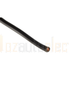 Single Core Black Battery and Starter Cable 6 B&S - 1m (Cut to Length)