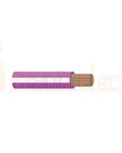 Ionnic TW050-PUR/WHT-500 Thin Wall Purple Cable - White Trace (0.5mm2)